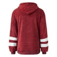 thumbnail image 7 of Fesfesfes Women Flannel Shirt Casual Long Sleeve Solid Hoodies Pullover Drawstring Plush Sweatshirts Blouse Hoodies Tops, 7 of 7