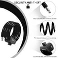 West Biking Bicycle Cable Lock 11mm 1.2m/4ft AntiTheft Bike Combo