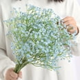 thumbnail image 7 of HEVIRGO 11PCS Realistic Fake Gypsophila Vivid DIY Bridal Bouquet Home Artificial Flower Household Supplies,Rose Red, 7 of 7