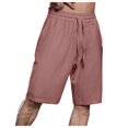 thumbnail image 1 of Gibobby Short Cargo à Cordon pour Homme Coupe Décontractée avec Poches Travail Randonnée Été Short Athlétique Homme[Rouge,m], 1 of 4