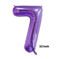 thumbnail image 3 of Decoraciones para fiestas con globos, color morado, para niñas que cumplen 7 años, 3 of 4