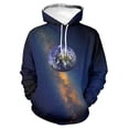 thumbnail image 3 of Sudadera con capucha para hombre, diseño de universo espacial, cielo estrellado, galaxia, vía láctea, moda urbana, sudaderas con capucha de gran tamaño para hombre, 3 of 4
