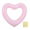 thumbnail image 1 of Bouée de natation gonflable en forme de cœur, 45 cm d'épaisseur, en PVC résistant aux déchirures, pour piscine, fête, plage, rose, 1 of 4