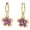 a, variant on YYKihy New Flower Earrings Fashionable Women's Versatile Multi Color Petals Inlaid Ear Clip Earrings