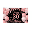 thumbnail image 2 of Fondo fotográfico con atmósfera de globo para fiesta de cumpleaños con polvo negro, cortina de 180 x 110 cm, bandera decorativa, 2 of 2