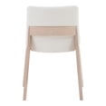 thumbnail image 4 of Moe's Home Collection Deco Oak Dining Chair White Pvc-Set Of Two, 4 of 5