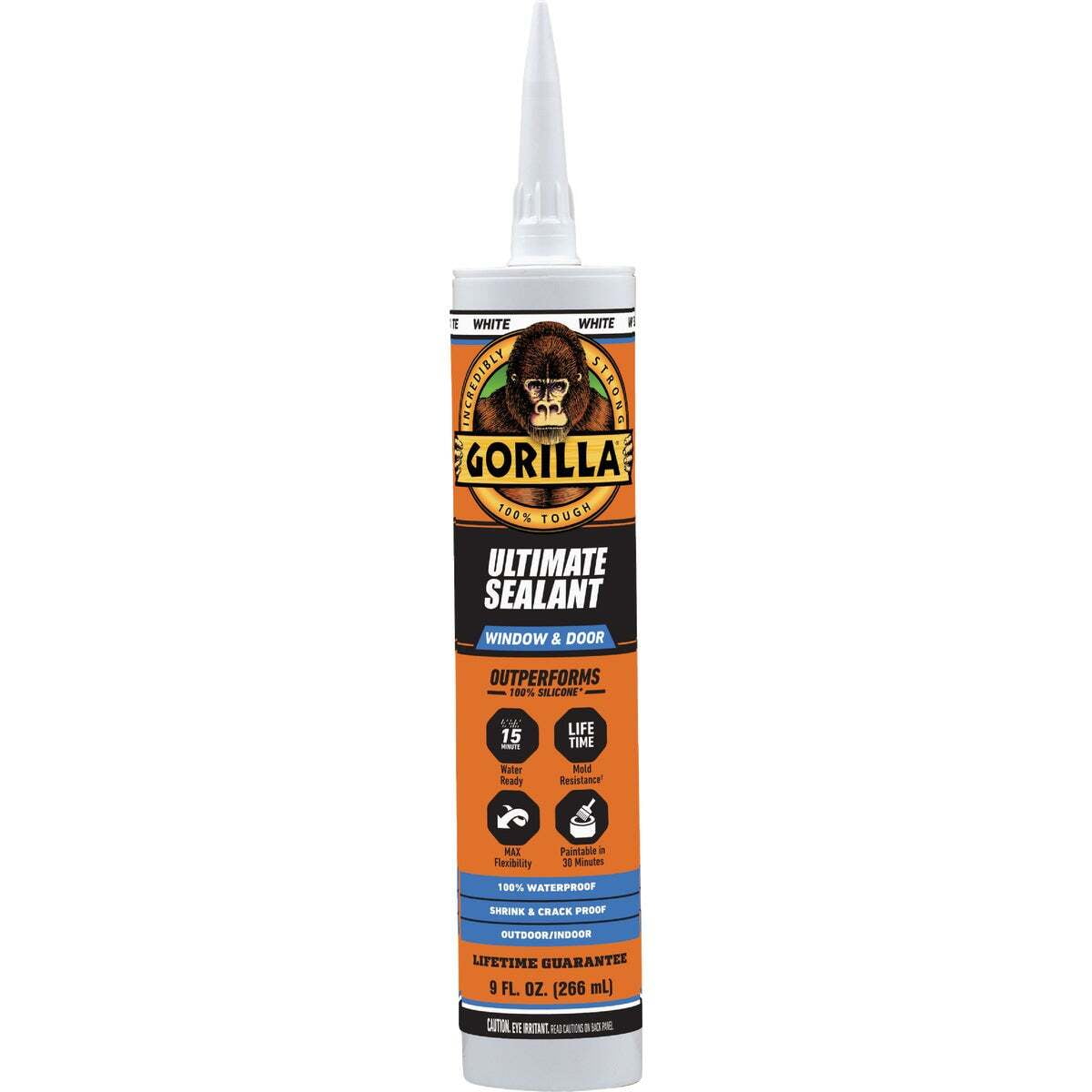 Gorilla 9 Oz. Ultimate Kitchen & Bath Sealant, White 117283