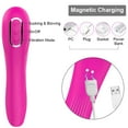 thumbnail image 4 of XBONP 2 in 1 G Spot Vibrator Sex Toys with 10 Sucking & 10 Vibrator Modes Couples Toys for Adults Red, 4 of 5