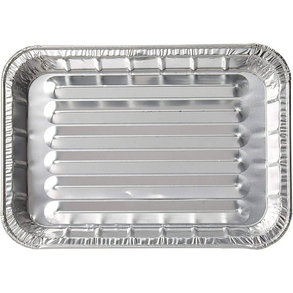 Disposable Small Aluminum Broiler Pan - 8.75" x 6.25" (200)