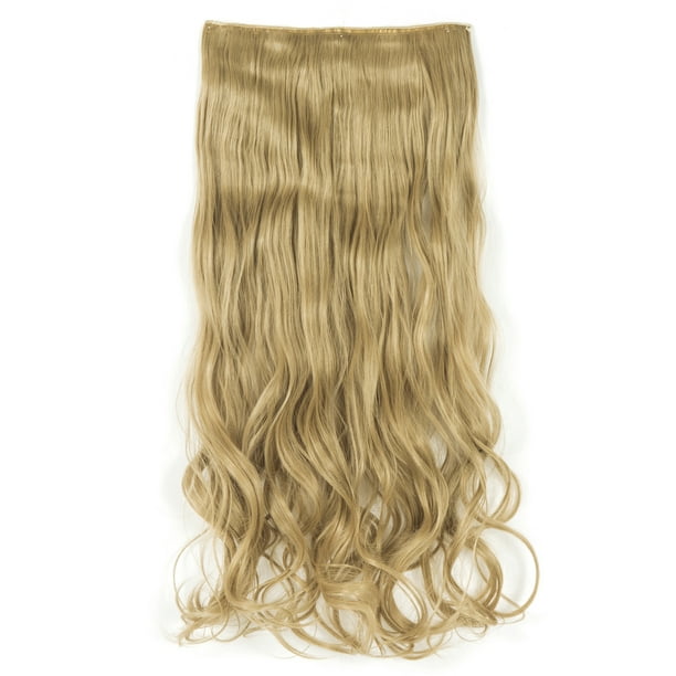 FLORATA 24-29 Inches Wavy 3/4 Full Head Clip in Hair ...