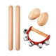 thumbnail image 3 of Juguete de percusión musical de madera, juguetes musicales preescolares que desarrolla habilidades motoras, instrumento de percusión Montessori para 3 piezas, 3 of 7