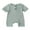 Green, variant on Musuos Newborn Baby Short Sleeve Romper 3 6 9 12 18M Knit Ribbed Solid Color Cotton O-Neck Button Jumpsuits