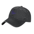 thumbnail image 2 of ZICANCN Adjustable Baseball Cap Women, Butterfly Lilac Hats for Men Adult Washed Cotton Denim Baseball Caps Fashion, Black, 2 of 8