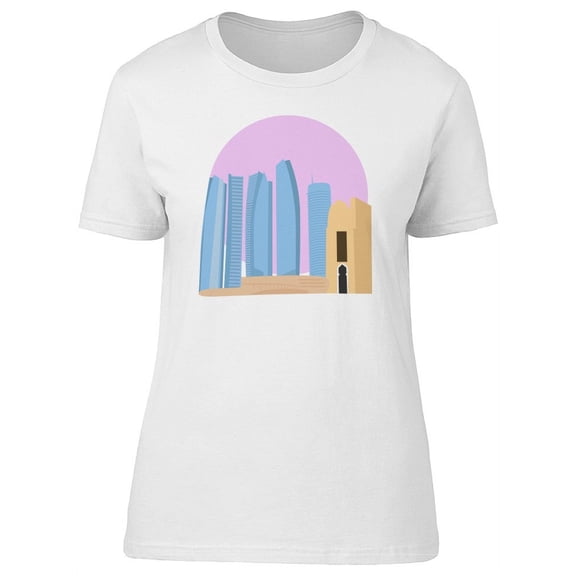 Arab Emirates Monument Logo T-Shirt Women -Image by Shutterstock, Female XX-Large