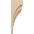 thumbnail image 3 of 5"W x 10"D x 30"H Thin Rockford Rough Cedar Woodgrain TimberThane Corbel, Primed Tan, 3 of 6