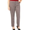 Nine West Womens Tapered Casual Trouser Pants, Red, 24W