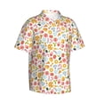 thumbnail image 3 of Xecao Afternoon Tea print Hawaiian shirt - a stylish short-sleeve button-down for men, perfect for casual beach and tropical outings., 3 of 9