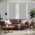 thumbnail image 2 of Ambesonne Black and Grey Window Curtains, Rhombus Pattern, Each 28" W x 84" L, Black Pale Grey White, 2 of 5