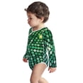 thumbnail image 3 of Xecao Green Disco Lights Print Baby unisex-baby Cotton Long-sleeve Bodysuits-3 Months, 3 of 6