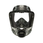 MSA Medium Advantage 4000 Twin Port Hycar Facepiece With Nosecup, Bayonet Adapters In Lens And Net Head Harness