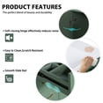 thumbnail image 6 of 30 Inch Bathroom Vanity with Ceramic Sink Solid Wood Storage Cabinet 3 Drawers Soft Closing Doors Green, 6 of 14