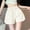 White(New), variant on Women's Fashion Solid Color Versatile Casual Relaxed Elastic Waist Drawstring Pockets Comfortable Shorts