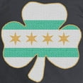 thumbnail image 3 of CafePress - Irish Chicago Flag Shamrock Long Sleeve Dark T Shi - Long Sleeve Dark T-Shirt, 3 of 4