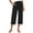 Black, variant on CHUOU Pants for Women Capri Pants Loose Soft Drawstring Workout Sweatpants Causal Pants with Pockets