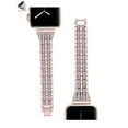 thumbnail image 4 of PULLIMORE Bling iWatch Bands Compatible with Apple Watch Band 42mm 44mm iWatch Series 8/7/6/5/4/3/2/1 SE Bracelet Diamond Rhinestone Watch Replacement Metal Strap Wristband (Pink), 4 of 10