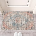 thumbnail image 2 of Bohemian Light Orange Ethnic Pattern Rug Door Mat 30 X 17 Inch Welcome Doormat Indoor Outdoor Entrance Floor Mat Non Slip Spring Summer Decor Rubber Mats, 2 of 6