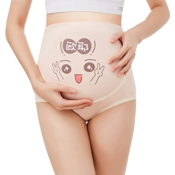 Adjustable Cotton Maternity High Waist Underwear Pregnant Women Cotton  Panty (Skin Color 3XL)