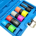 thumbnail image 3 of 1/2-Inch-Drive Impact Socket Set, 6 Pieces CR-MO Flip Socket Set, Non-Marring & Thin Wall Lug Nut Socket Set for Car, SAE and Metric Sizes, 3 of 7