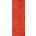 thumbnail image 4 of Offray Ribbon, Torrid Orange 1 1/2 inch Woven Burlap Woven Ribbon, 9 feet, 4 of 7