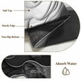 thumbnail image 6 of 3'x5' Area Rugs, Black Grey Ombre Indoor Outdoor Area Rug for Living Room Bedroom, Abstract Modern Geometric Moire Art Washable Bathroom Rugs Kitchen Floor Carpet Mats Home Decor Aesthetic, 6 of 8