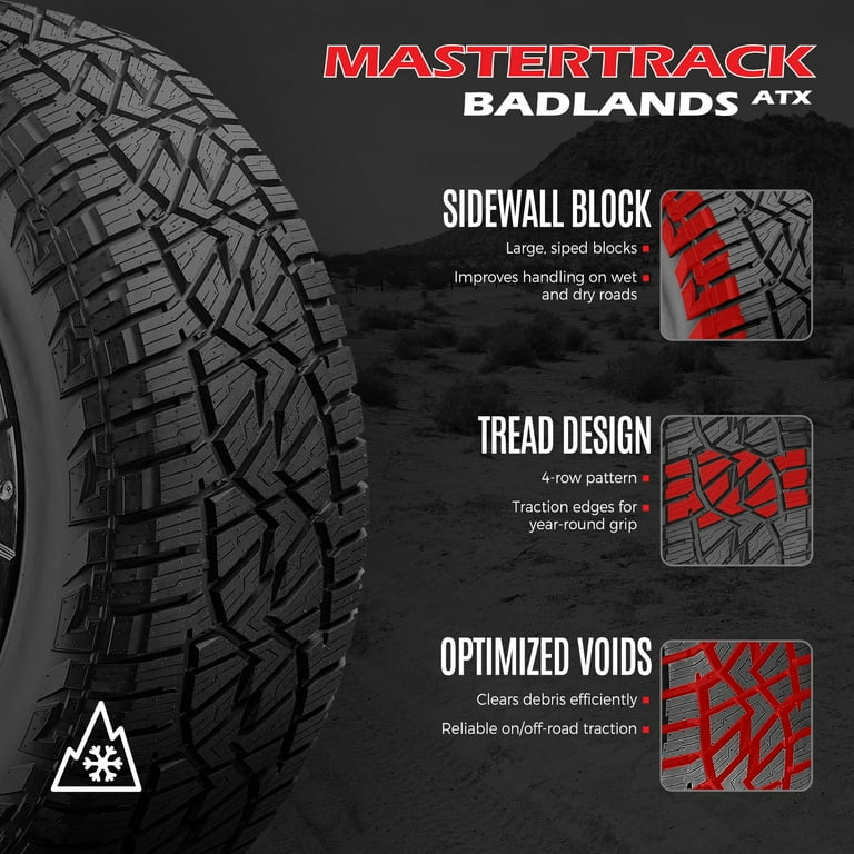 Mastertrack Badlands ATX 225/60R18 100H All Terrain SUV/CUV