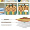 thumbnail image 4 of Yayeee Foldable Storage Basket for Shelves with Handles Set of 2 Waterproof Cloth Bins, Colorful Stripes, 4 of 7