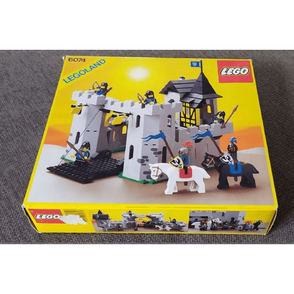Collectible LEGO Classic Castle Black Falcon's Fortress 6074 Vintage Building Set