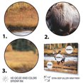 thumbnail image 3 of Designart "Moose in the Scenic Alaskan Landscape I" Animals Metal Wall Art Set, 3 of 5
