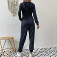 thumbnail image 7 of biudgviw Jumpsuit for Women Fashion Long Sleeve Zip up Hoodies Outfits Lounge Jogger Pants Streetwear Rompers, 7 of 7