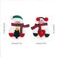 thumbnail image 5 of Cubiertos de Navidad, 6 piezas lindo muñeco de nieve cuchara cuchillo tenedores bolsa de vajilla, decoración de mesa de cocina para fiesta de cumpleaños de Navidad, 5 of 5