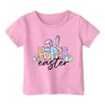 thumbnail image 3 of GDREDA Vêtements pour Filles, T-Shirt Graphique Mignon de Pâques à Col Rond et Manches Courtes, T-Shirt d'Été Décontracté, Hauts Mignons pour Filles, Rose Tendance, 6-7 Ans, 3 of 4