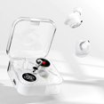 thumbnail image 1 of Auriculares inalámbricos Bluetooth 5.3, intraauriculares estéreo con cancelación de ruido y baja latencia, deportivos, color blanco., 1 of 8