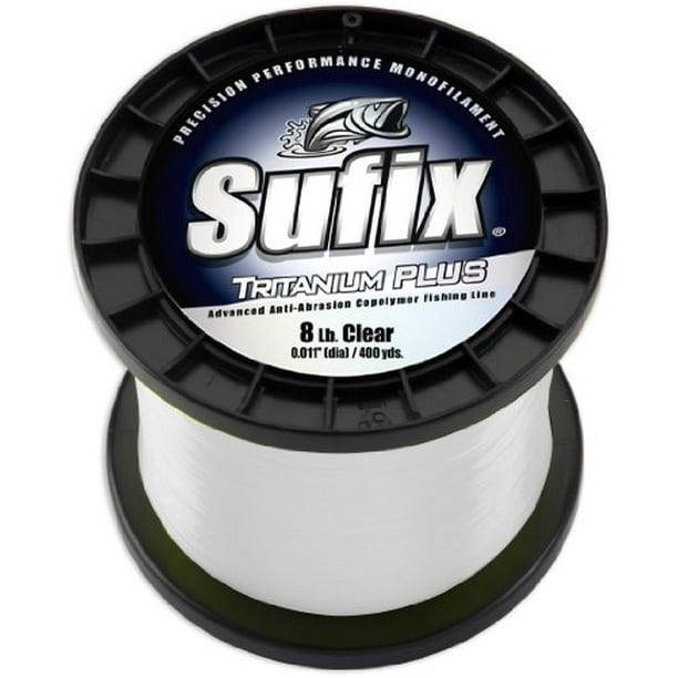 Sufix Tritanium Plus 1/4-Pound Spool Size Fishing Line (Clear, 10