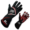 thumbnail image 2 of K1 RaceGear K1R23-FLT-NR-L Flight Gloves, Black & Red - Large, 2 of 3