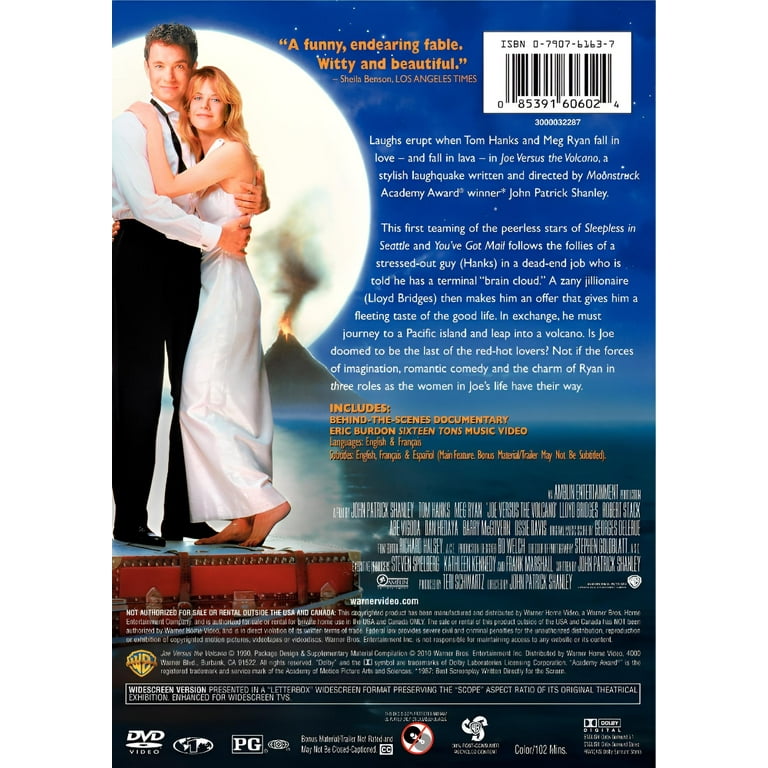 Warner Bros, DVD, Joe Versus The Volcano, Comedy, MPAA: PG