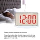 thumbnail image 3 of Reloj Despertador con Espejo LED Reloj de Mesa con RepeticióN Digital Luz de Despertador Pantalla de Temperatura DecoracióN del Hogar, Reloj Rojo, 3 of 7