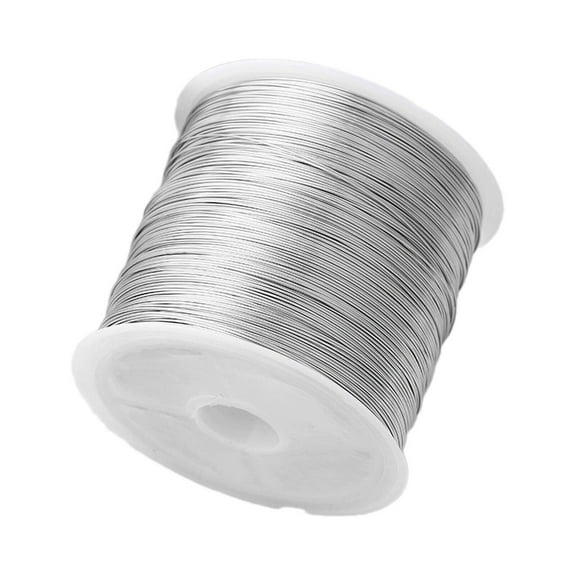 CCOCC Craft Wire,Rust Resistant Bracelet String,Versatile Craft Beading Wire,Sliver,0.3mm