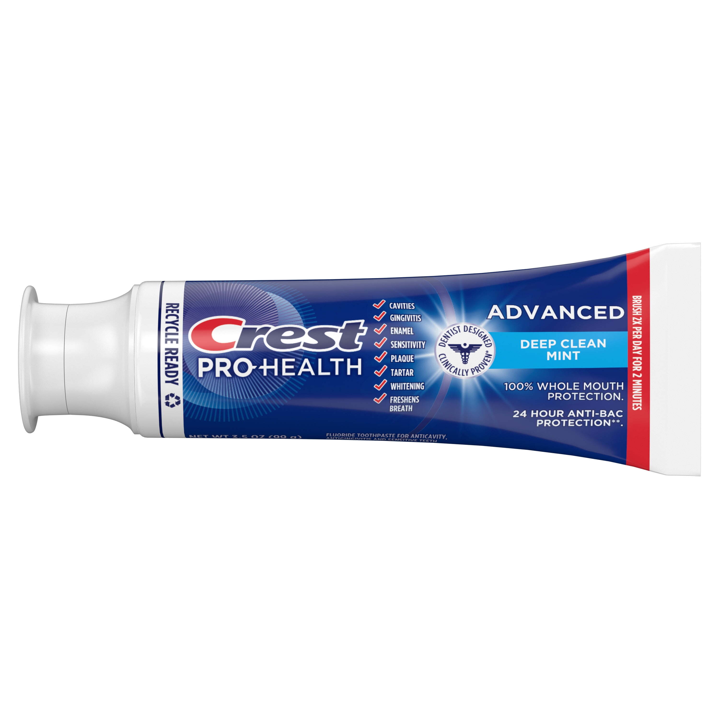 Crest Pro Health Advanced Deep Clean Toothpaste, Mint, 3.5 oz - image 3 of 8