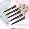 thumbnail image 5 of 30 Packs Hair Clips Duck Bill Clips, Rustproof Metal Curl Clips with Holes for Hair Styling (Black (30 Pack)), 5 of 5