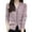 Purple, variant on Women's Elegant V Neck Long Sleeve Button Down Slim Fit Knit Cardigan Sweater with Functional Pockets Adjustable Fit for Casual and Formal Wear Fall Winter Outwear Beige M